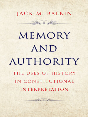 cover image of Memory and Authority